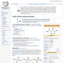 DMSA - Acide dimercaptosuccinique (Wikipedia)