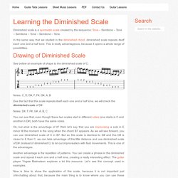 Learning the Diminished Scale