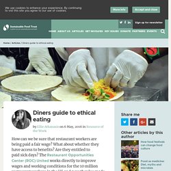 Diners guide to ethical eating - Sustainable Food Trust - Sustainable Food Trust