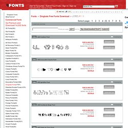 Dingbats Fonts on FFonts.net like AEZ giraffes, AEZ medieval dings