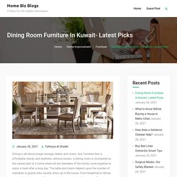 Dining Room Furniture In Kuwait