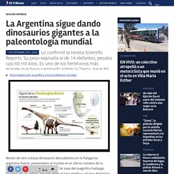 La Argentina sigue dando dinosaurios gigantes a la paleontología mundial