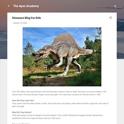 Dinosaurs Blog For Kids