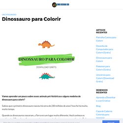 Dinossauro para Colorir