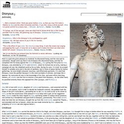 Dionysus 2 - Greek Mythology Link