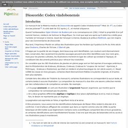 Dioscoride: Codex vindobonensis — PlantUse Français
