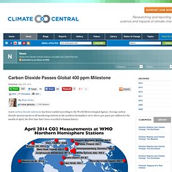 Carbon Dioxide Passes Global 400 ppm Milestone