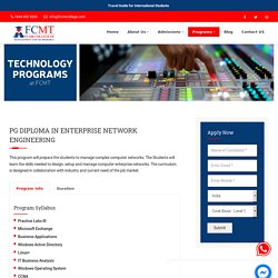 PG Diploma in Enterprise Network Engineering - FCMT