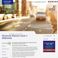 Online Diploma of Financial Planning