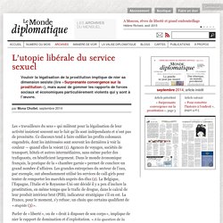 L'utopie libérale du service sexuel, par Mona Chollet (Le Monde diplomatique, septembre 2014)