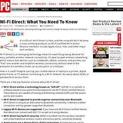 Wi-Fi Direct: What You Need To Know