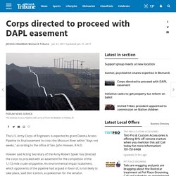 01.31.17 Corps directed to proceed with DAPL easement