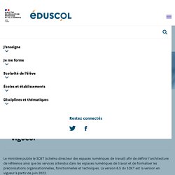 EDUSCOL Schéma directeur des ENT (SDET) version en vigueur