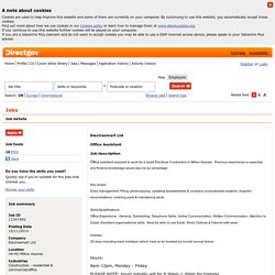 Directgov jobs and skills search - Job details