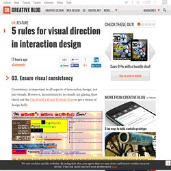 5 rules for visual direction in interaction design