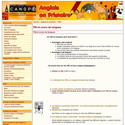 TNI et cours de langues - Canopé académie de Dijon