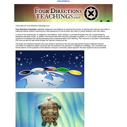 Four Directions Teachings.com - Aboriginal Online Teachings and Resource Centre - © 2006 - 2012 All Rights Reserved 4D Interactive Inc., a subsidiary of Invert Media Inc.