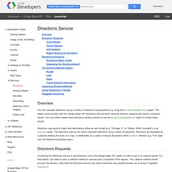 Directions Service - Google Maps JavaScript API v3