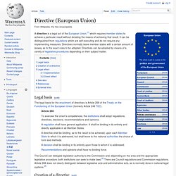 Directive (European Union)