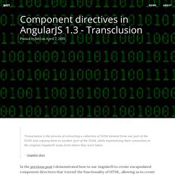 Component directives in AngularJS 1.3 - Transclusion - bit1