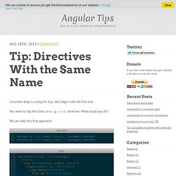 tip: directives with the same name