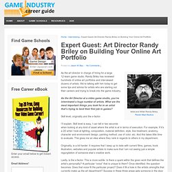 Art Director Randy Briley on Building Your Online Art Portfolio