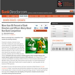 More than 90 Percent of Bank Directors and Officers Worry About Non-Bank Competition