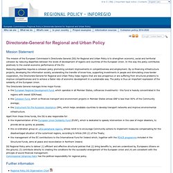 REGIO - DG for Regional Policy