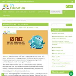 Web Directories That Still alive - Try Educations Types