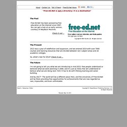 Course Topics at Free-Ed.Net