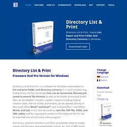 Directory List And Print