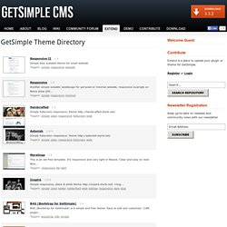 GetSimple Extend Repository