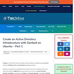 Create an Active Directory Infrastructure with Samba4 on Ubuntu - Part 1