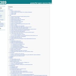 389 Directory Server (Open Source LDAP)