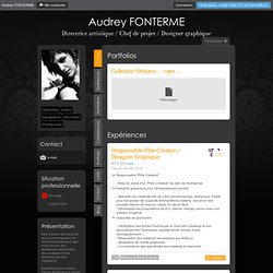 Audrey FONTERME - CV - Directrice artistique / Chef de projet / Designer graphique