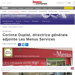 Corinne Duplat, directrice générale adjointe Les Menus Services