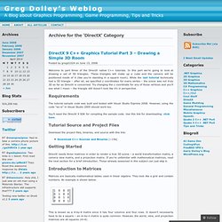 DirectX « Greg Dolley’s Weblog