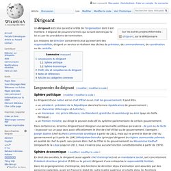 Dirigeant