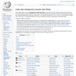 Wikipedia: liste des dirigeants