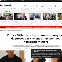 France Télécom : cinq moments marquants du procès des anciens dirigeants pour "harcèlement moral"
