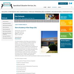 Sierra Academy of San Diego (CA) - Special Education Schools for Students with Learning Disabilities - California