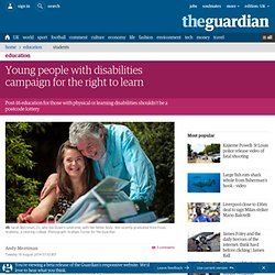 Young people with disabilities campaign for the right to learn