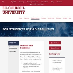 For Students with Disabilities