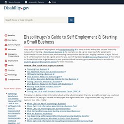 s Guide to Self-Employment & Starting a Small Business