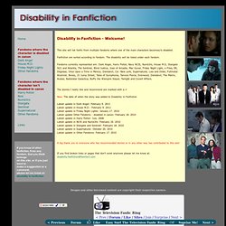 Disability in Fanfiction