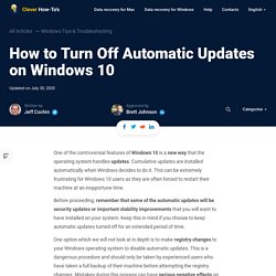 3 Best Ways to Disable Automatic Update on Windows 10