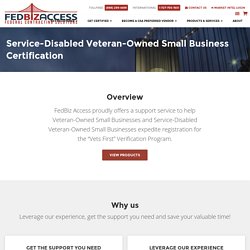 Service Disabled Veteran Owned Small Businesses