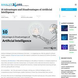 Top 10 Advantages & Disadvantages of Artificial Intelligence?