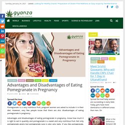 Benefits of eating pomegranate during pregnancy