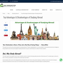 Top Advantages & Disadvantages of Studying Abroad